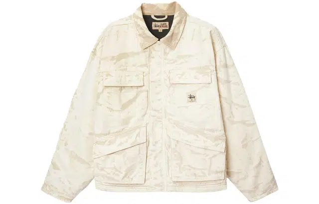 Stussy FW23 Shop Jacket White