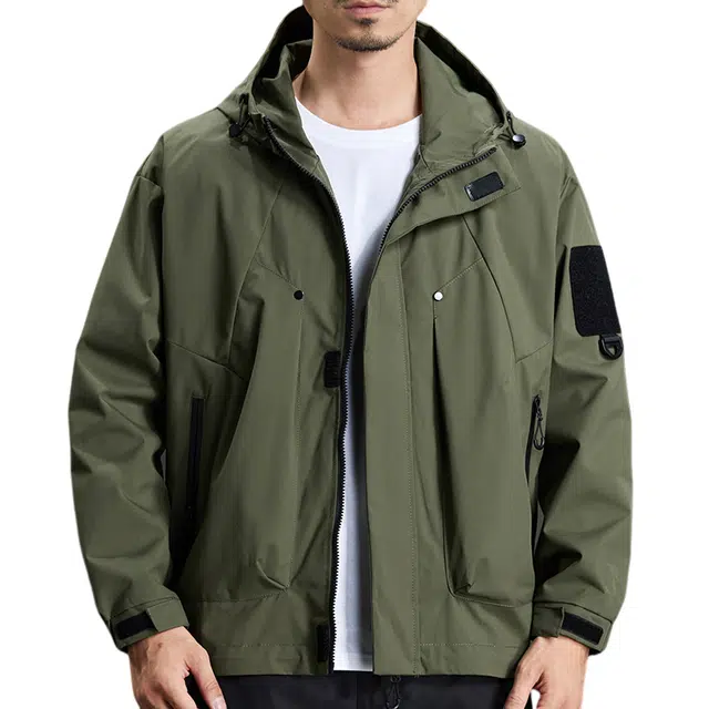 【dme】  美式潮流宽松休闲户外连帽百搭登山服  防水防风速干防寒冲锋衣 男女同款