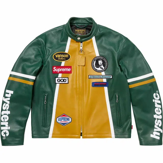 Supreme x HYSTERIC GLAMOUR FW24 WEEK13 Vanson Leather Jacket