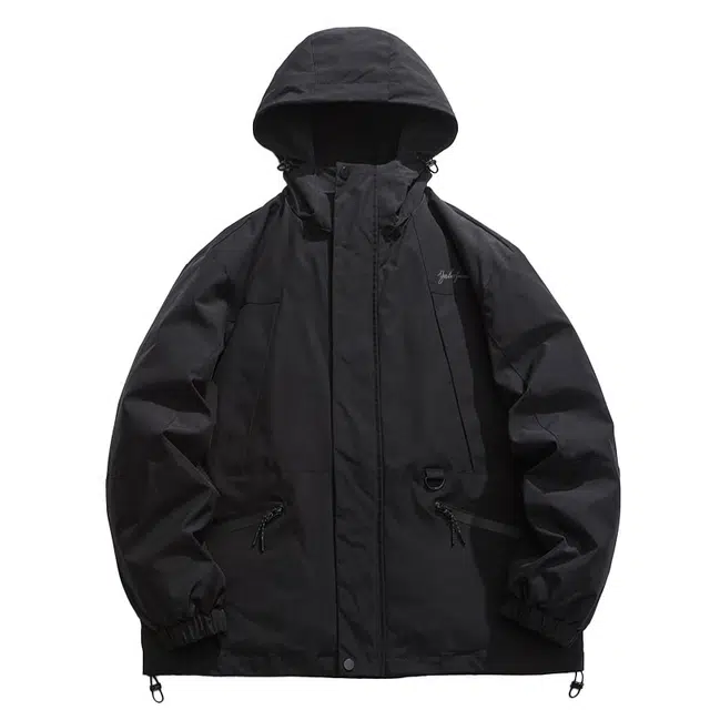 雅鹿  时尚运动户外三合一运动基础加绒加厚保暖宽松休闲  防水防风防雨其他冲锋衣 男女同款