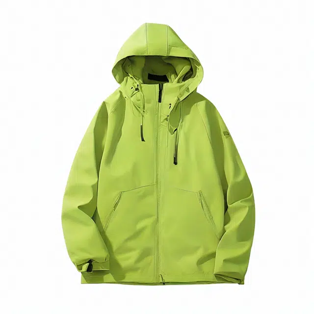 雅鹿  纯色连帽宽松  防水冲锋衣 男款