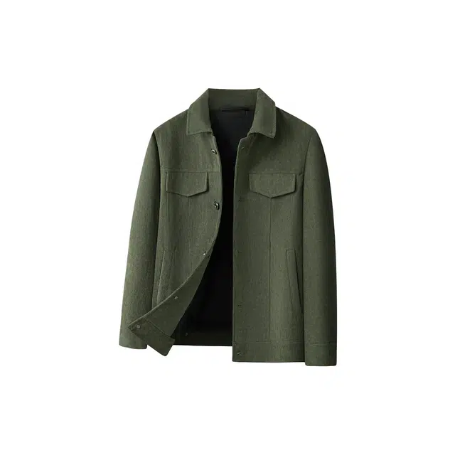 富铤 灯芯绒防风保暖翻领工装风易打理休闲百搭通勤夹克外套 男款