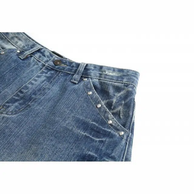 欧路得 美式高街拖地宽松牛仔裤 男款 蓝色