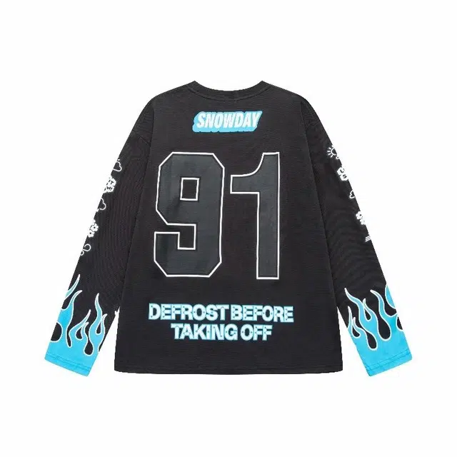 Snowday Long-sleeve blue flame Jersey