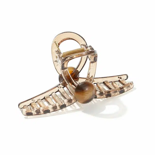 如花梦 高级感珠珠发量多大号复古 亚克力 发夹 女款