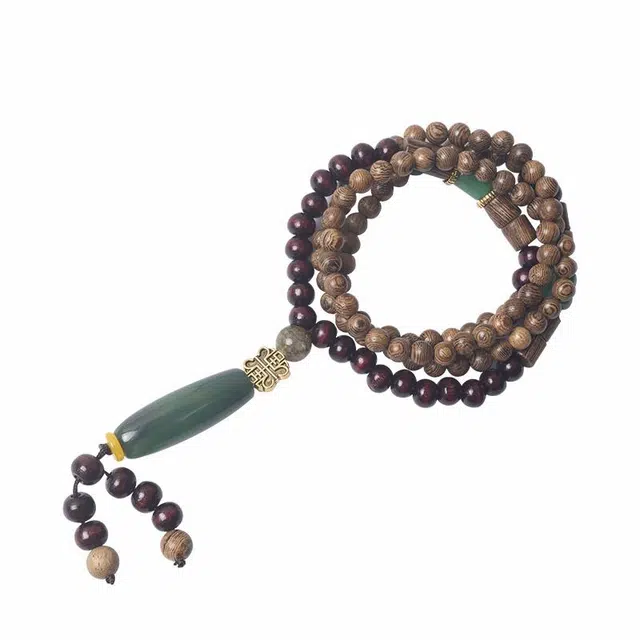 【蛇年大吉 诸事顺利】 喜宝春花 招财纳福学业有成平安喜乐文玩珠子佛珠盘玩手串男轻奢国风古风民族风#好运 鸡翅木 手串 男女同款情侣款