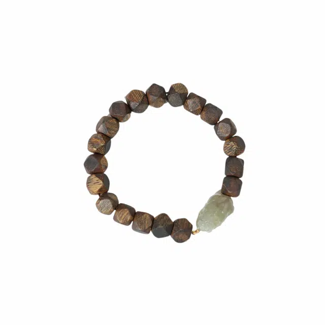 集亭 八方来财 貔貅 只进不出单圈 沉香 手串 男女同款情侣款