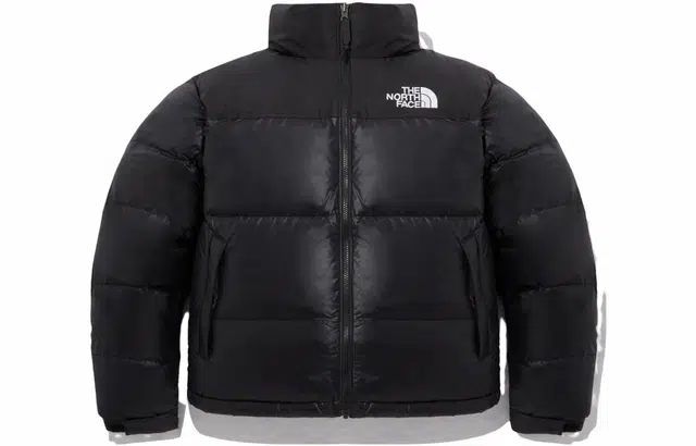 The North Face Logo Down Jacket Black