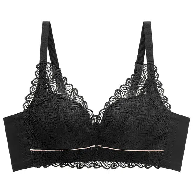 都市丽人 薄款无钢圈小胸聚拢调整型收副乳文胸 女款 黑色