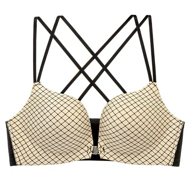 草本初色 无痕前扣式小胸聚拢美背无钢圈文胸 女款