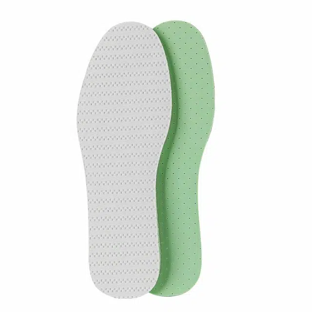足印部落 夏季除臭超薄透气清凉防臭吸汗防滑不粘脚运动减震软底舒适 乳胶+镂空飞织布 鞋垫 男款