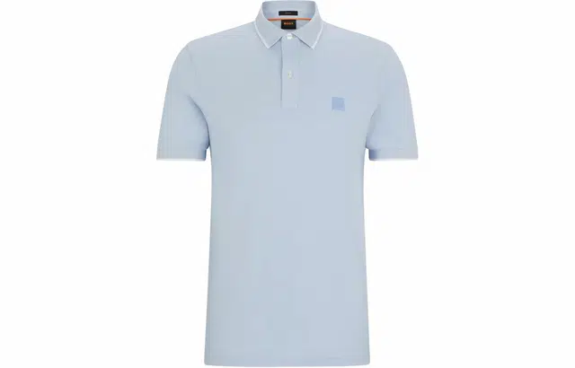HUGO BOSS Slim-Fit Polo Shirt In Washed Stretch-Cotton Piqu Polo