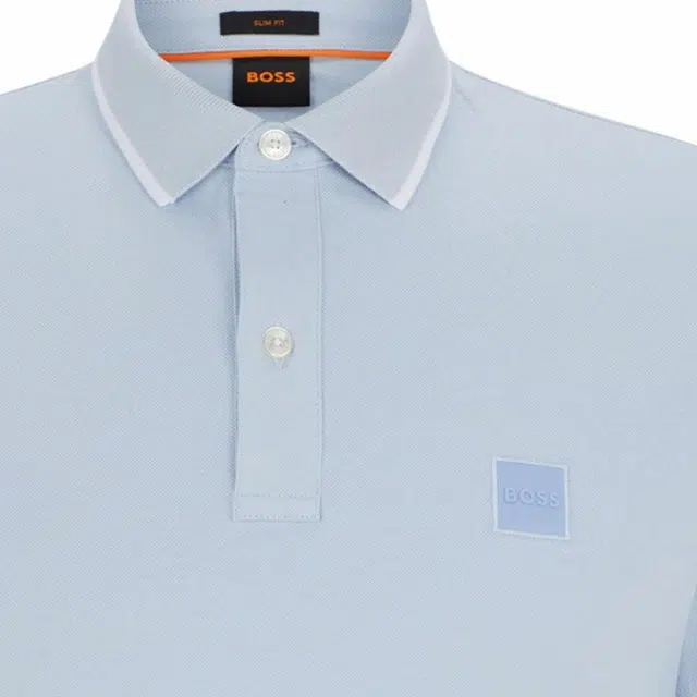 HUGO BOSS Slim-Fit Polo Shirt In Washed Stretch-Cotton Piqu Polo