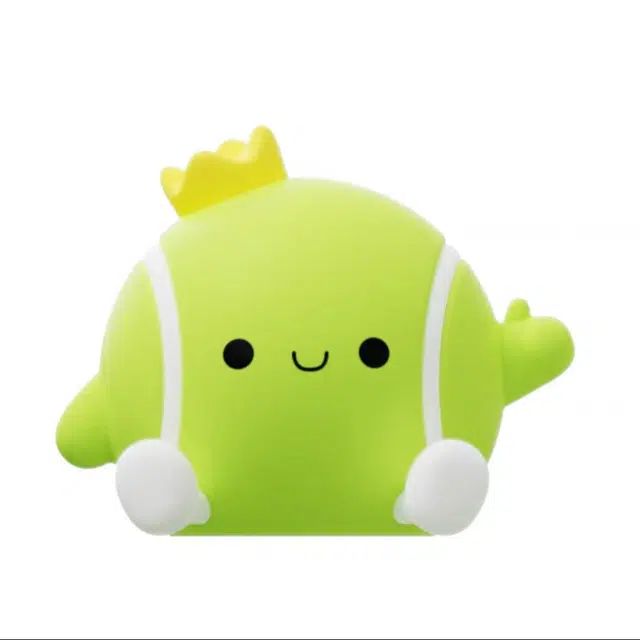 穆熊 网球小夜灯 硅胶拍拍卧室氛围床头灯 玩具