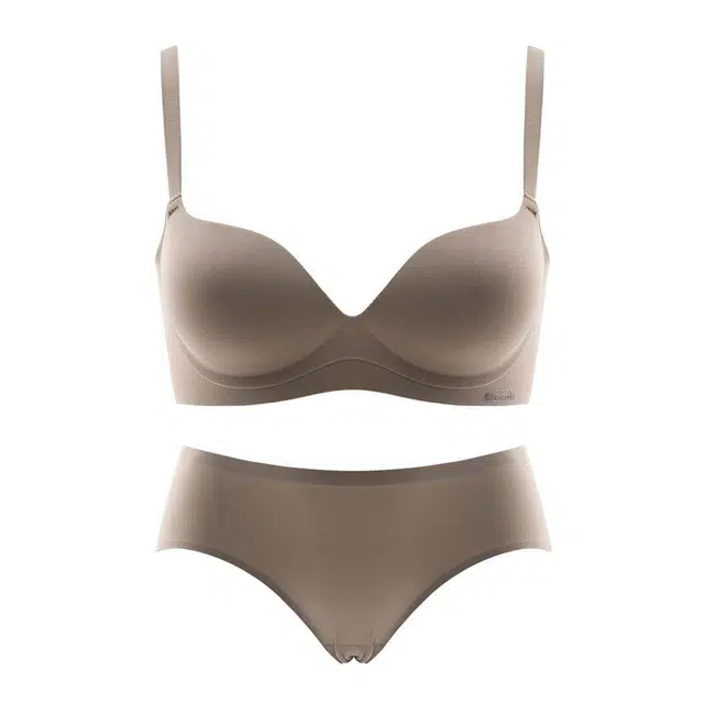 潞优野 无痕小胸聚拢显大上托调整型收副乳内衣裤套装 女款