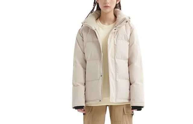 贵人鸟 活帽拉链设计短款加厚羽绒服 男女同款