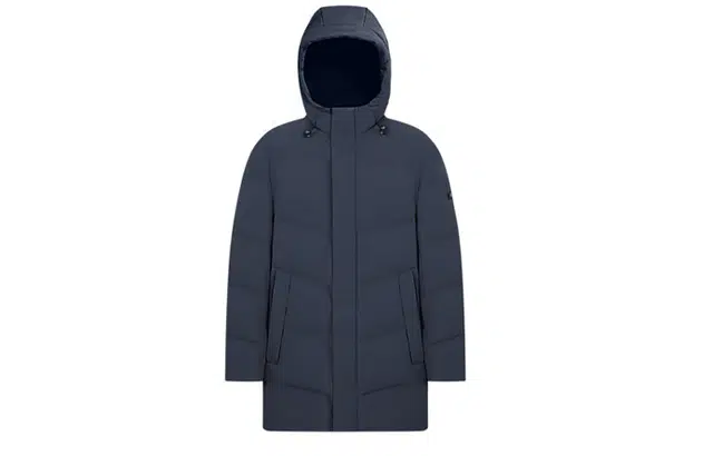 波司登 纯色拉链连帽经典商务羽绒服 男款