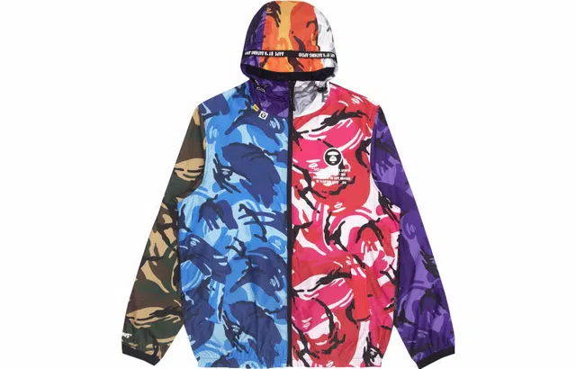 Aape SS22 Camo Letter Print Hoodie