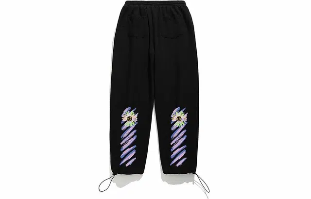 木村三社 纯棉束脚休闲裤 男女同款