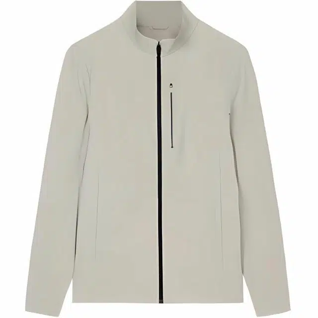 超级安踏 运动休闲简约纯色立领拉链修身夹克外套 男款 青古灰