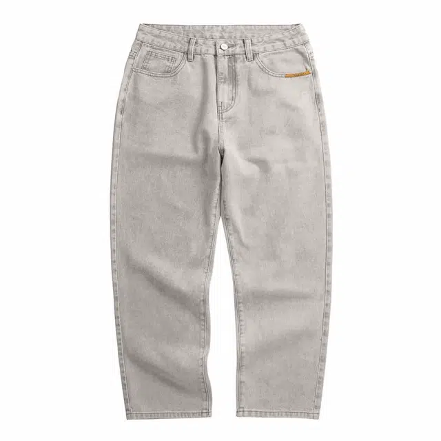 格蓝鹿 美式复古牛仔裤 男款 烟灰