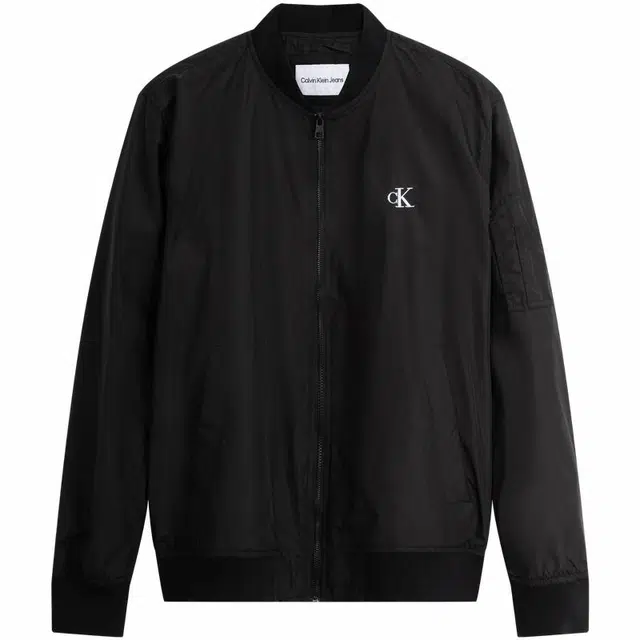 Calvin Klein Embroidered Letter Bomber Jacket