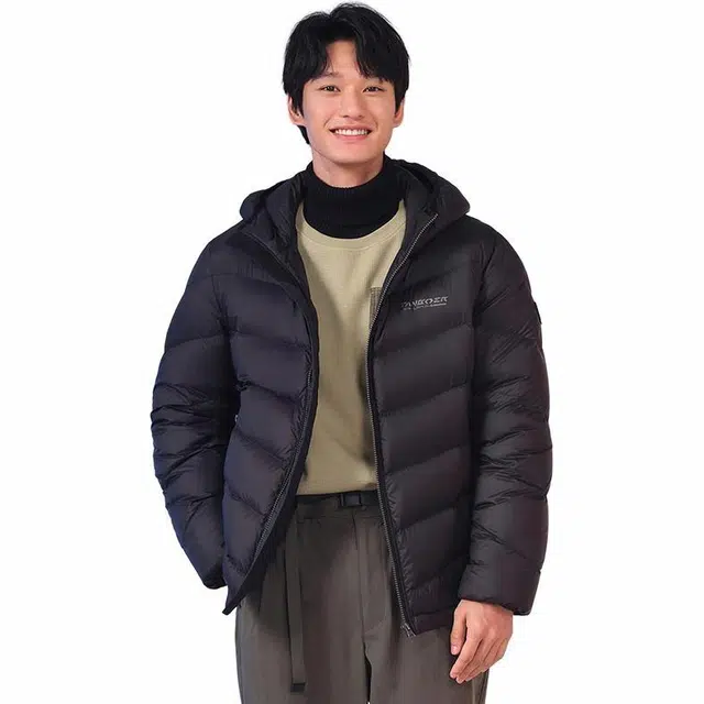坦博尔 连帽纯色舒适百搭羽绒服 男款