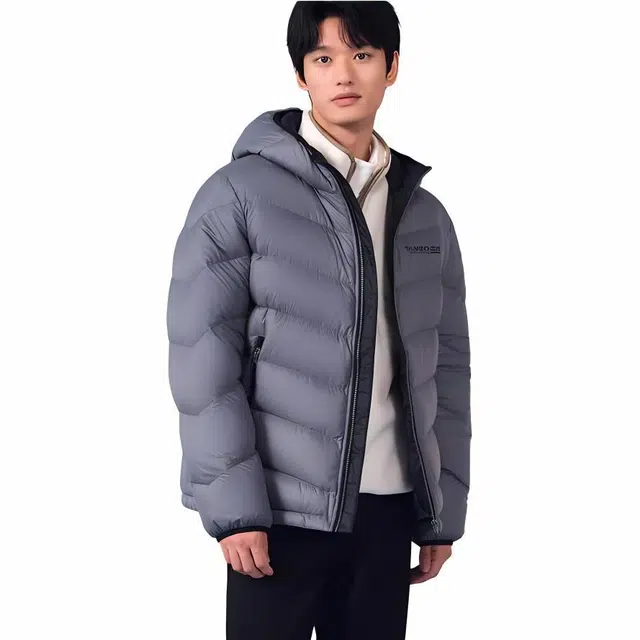 坦博尔 连帽纯色舒适百搭羽绒服 男款