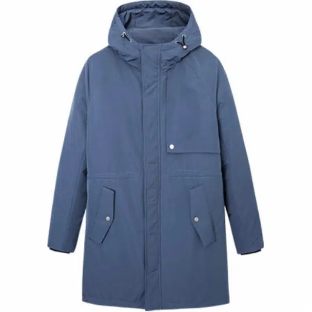 才子 加厚中长款蓬松保暖长袖羽绒服 男款