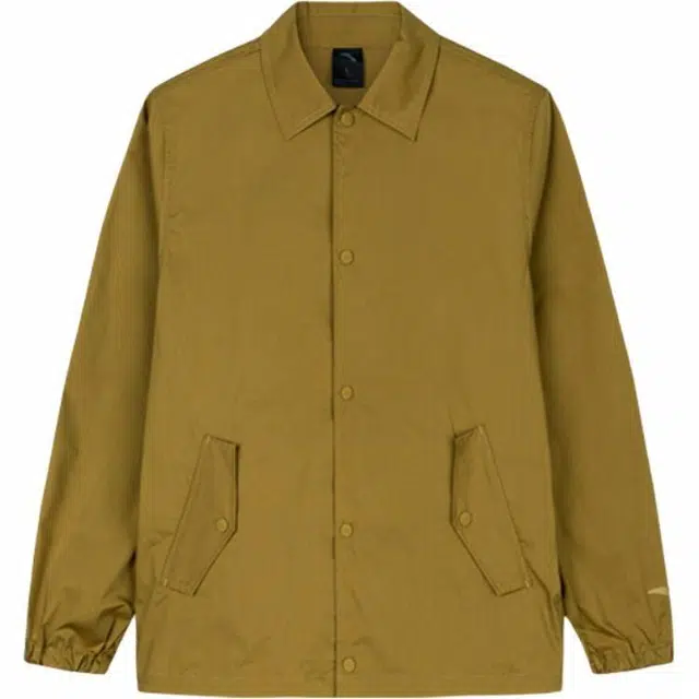 超级安踏 生活系列 纯色单排扣翻领舒适透气百搭夹克外套 男款 秋收黄