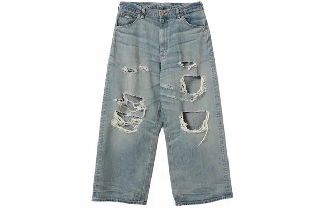 Lee x BEAMS Special order crash baggy denim pants