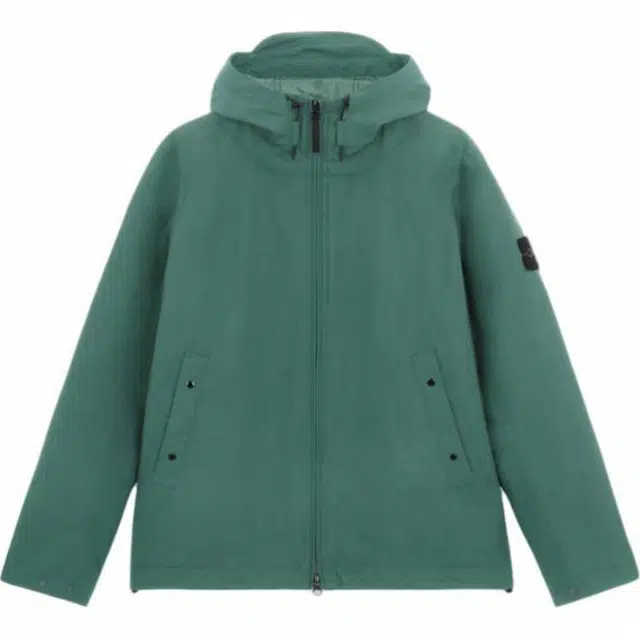Stone Island Hooded Zip Jacket Green