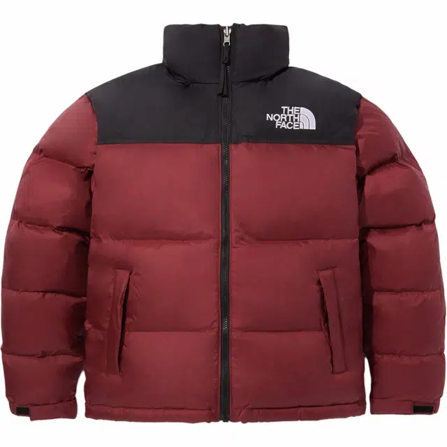The North Face Logo Print Zip Hoodie Jacket Red