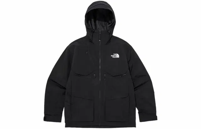 The North Face Logo Zip Hoodie Black