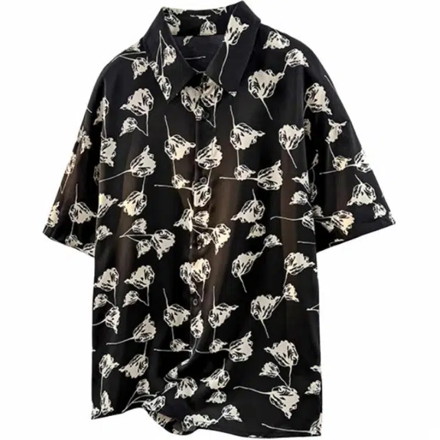 颂希尔 新中式国风薄款高级感休闲宽松短袖衬衫 男女同款