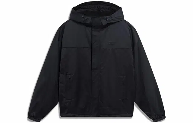 LiNing Wade Series Black Jacquard Windbreaker