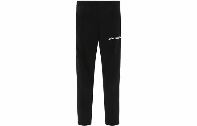 Palm Angels Logo Stripe Track Pants Black