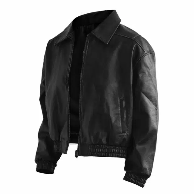 物质公式 基础款简约高街纯色日系休闲运动保暖宽松百搭防风抗寒夹克外套 男女同款 黑色