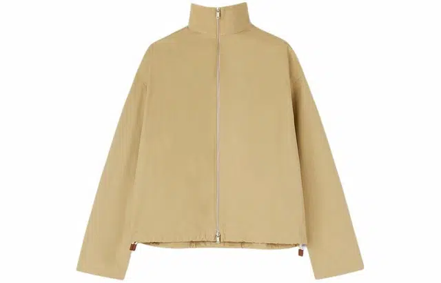 JIL SANDER OrganiCotton Blouson Jacket With Embossed