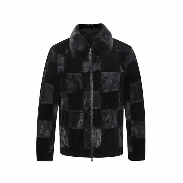 David Naman FW23 Black Fur Jacket