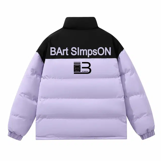 The Simpsons Retro Letter Colorblock Jacket