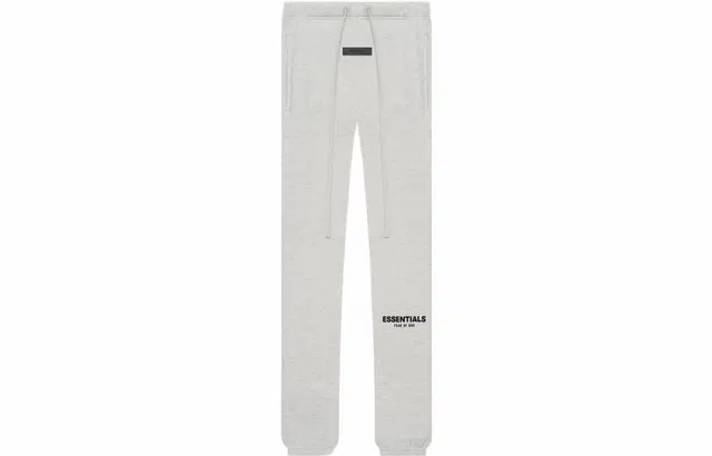 Fear of God Essentials SS22 Sweatpants Light Oatmeal Logo