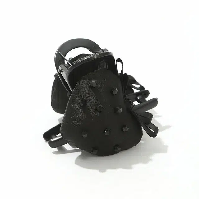 如花梦 没烦恼韩版黑色高级感草莓甜美大气 布艺 发夹 女款