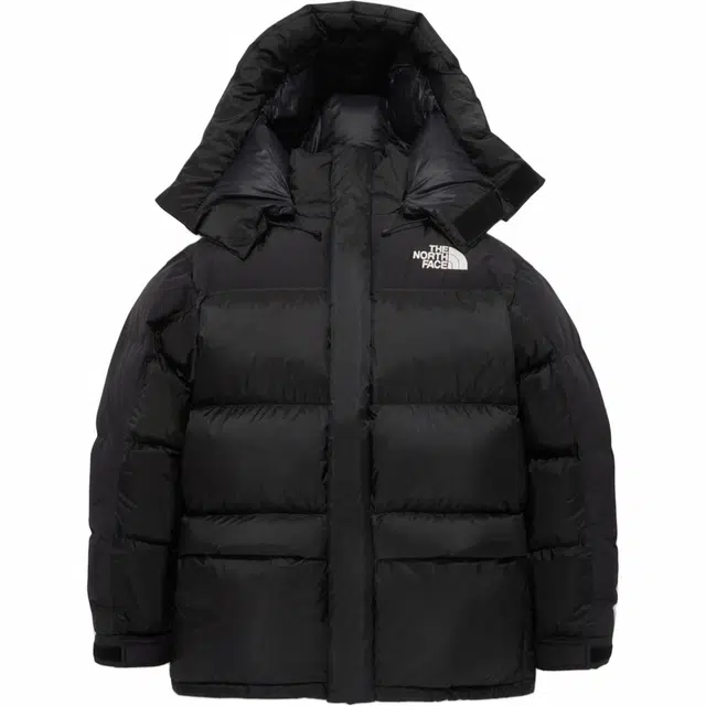 The North Face Logo Hoodie Down Jacket Black