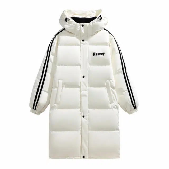 The Simpsons Logo Hooded Down Jacket