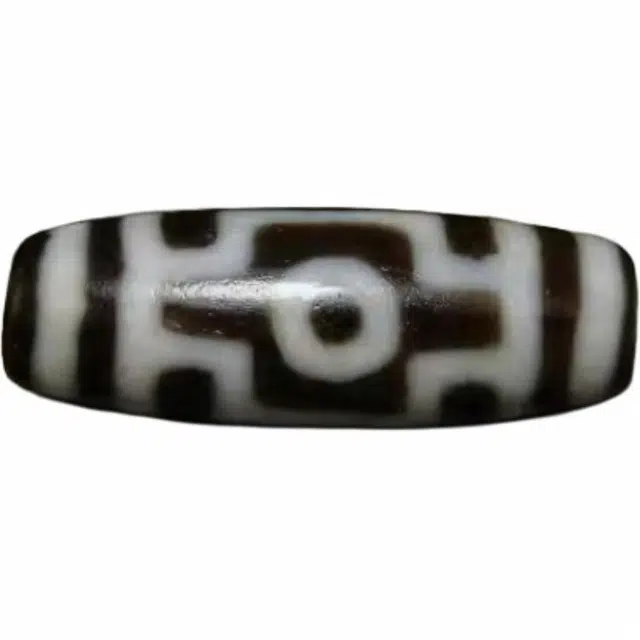 灵运宝 转运招财十字两眼天珠黑白分明锁骨链老矿风化油润包浆老料器磨损到位天然 玛瑙 吊坠 男女同款情侣款