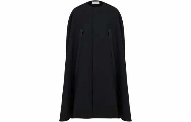 Alexander McQueen Evening Cape In Black