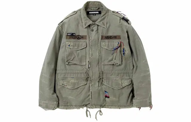 NEIGHBORHOOD SS24 Distressed Multi-Pocket Work Jacket