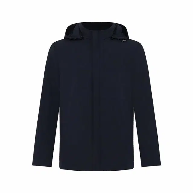 迪柯尼 纯色拉链连帽羽绒服 男款