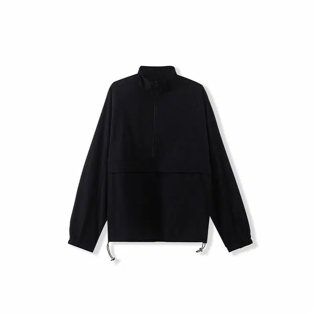 我是大卫 薄款纯色休闲百搭防晒半拉链夹克外套 男女同款